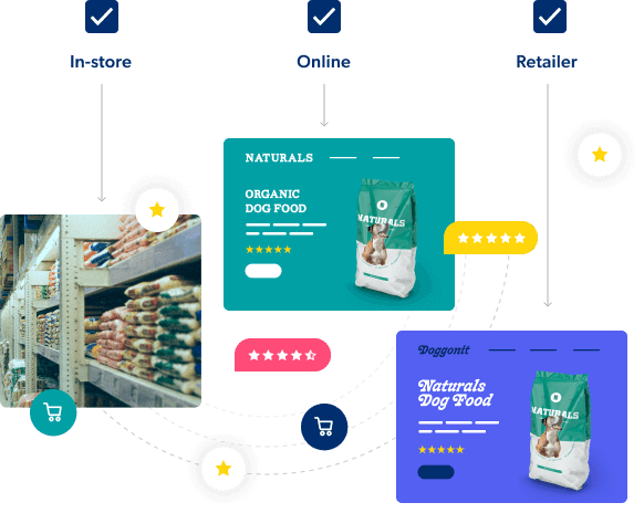 Digital product sampling online in-store